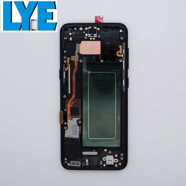 lcd display for samsung galaxy s8 g950 oem amoled screen touch panels digitizer assembly replacement with frame