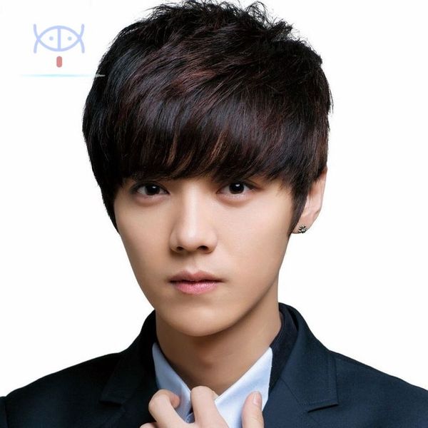 wig middle aged man's condom natural real hair, Black
wig middle aged man's condom natural real hair, Black