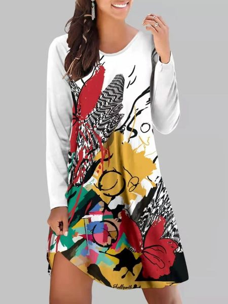 casual dresses autumn 2021 fashion personality multi-color print loose long sleeve dress, Black;gray
casual dresses autumn 2021 fashion personality multi-color print loose long sleeve dress, Black;gray