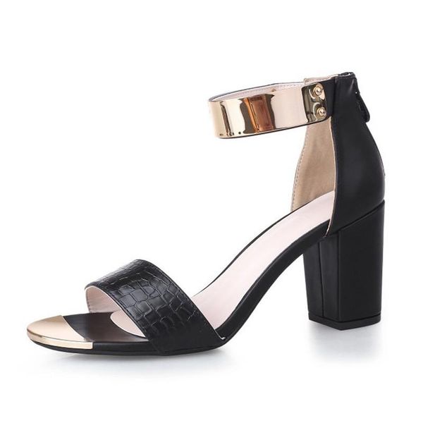 arrival women's high heels sandals woman summer shoes office ladies work plus size sandalias femininas xkd4200, Black
arrival women's high heels sandals woman summer shoes office ladies work plus size sandalias femininas xkd4200, Black