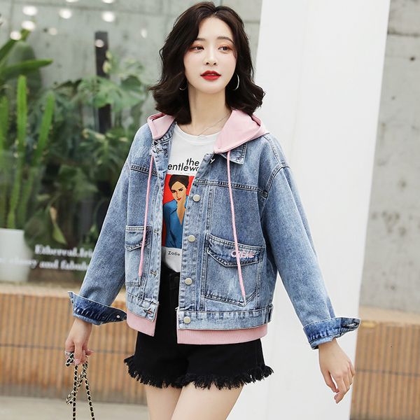 jackets hooded fake two-piece denim short women autumn and winter fashion temperament all-match baseball uniform jacket, Black;brown
jackets hooded fake two-piece denim short women autumn and winter fashion temperament all-match baseball uniform jacket, Black;brown