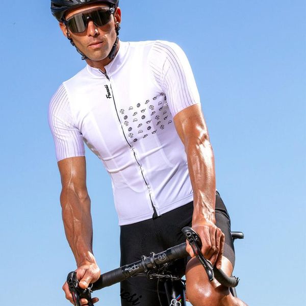 racing sets frenesi summer road bike mountain men's short-sleeved jumpsuit breathable and quick-drying fabric outdoorcycling sportswear, Black;blue 
racing sets frenesi summer road bike mountain men's short-sleeved jumpsuit breathable and quick-drying fabric outdoorcycling sportswear, Black;blue