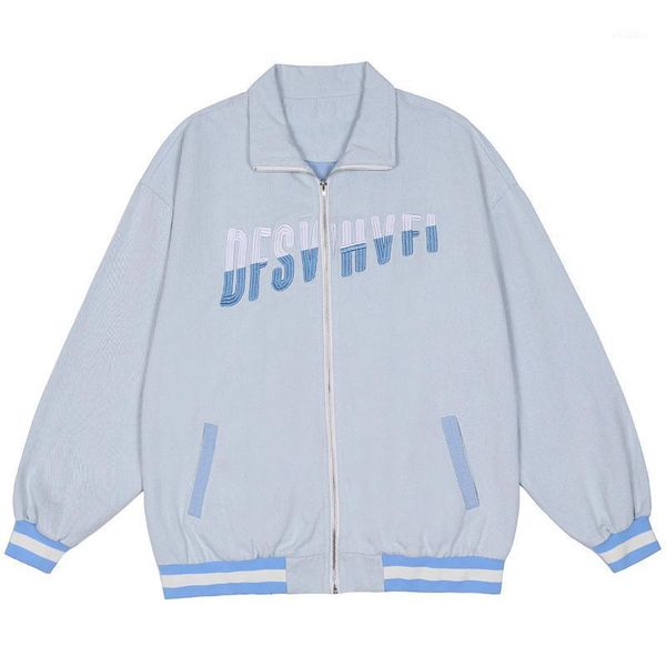 men's jackets zipper jacket denim men baseball coat harajuku streetwear letter embroidery varsity outwear, Black;brown
men's jackets zipper jacket denim men baseball coat harajuku streetwear letter embroidery varsity outwear, Black;brown