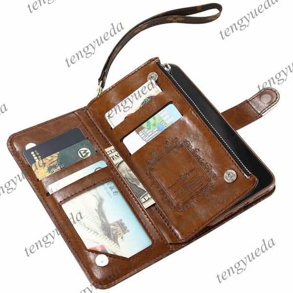 designer fashion wallet phone cases for iphone 13 12 11 pro max xs xr xsma 8plus zipper bags wallets leather card holder cover