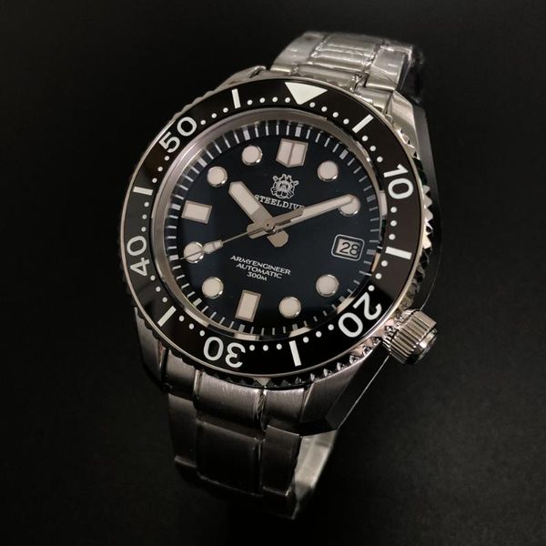 wristwatches sd1968 steeldive 30atm 300 meters water resistant diving watches luminous automatic diver 316l stainless steel case, Slivery;brown
wristwatches sd1968 steeldive 30atm 300 meters water resistant diving watches luminous automatic diver 316l stainless steel case, Slivery;brown