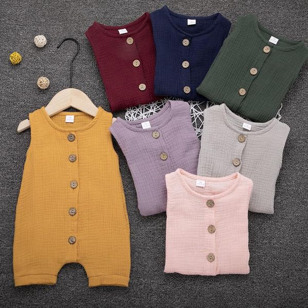 rompers 2021 summer infant kids romper jumpsuits baby girl boy button cotton linen outfits solid sleeveless born clothes, Blue
rompers 2021 summer infant kids romper jumpsuits baby girl boy button cotton linen outfits solid sleeveless born clothes, Blue