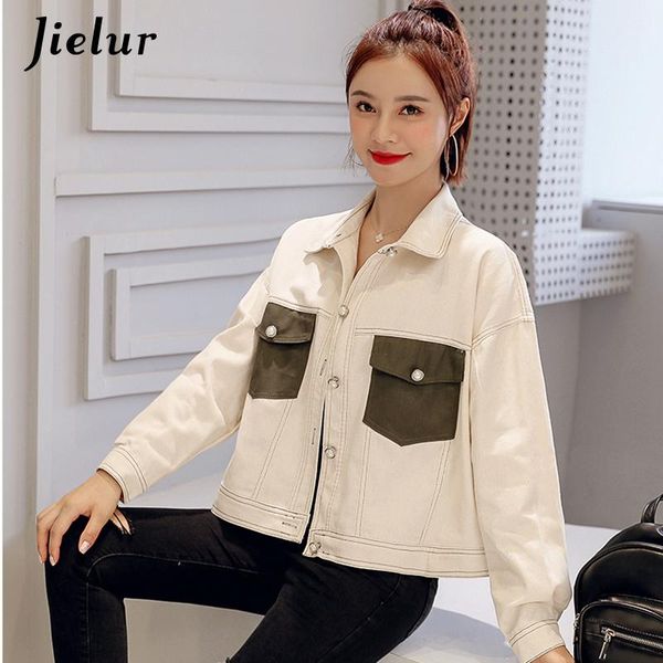 women jacket turn-down collar short coats femme autumn winter streetwear patchwork chic 2021 beige s-xl women's jackets, Black;brown
women jacket turn-down collar short coats femme autumn winter streetwear patchwork chic 2021 beige s-xl women's jackets, Black;brown