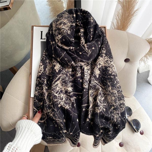 scarves luxury print winter scarf women cashmere pashmina shawls female wraps thick blanket warm bufanda lady travel stoles 2021, Blue;gray 
scarves luxury print winter scarf women cashmere pashmina shawls female wraps thick blanket warm bufanda lady travel stoles 2021, Blue;gray