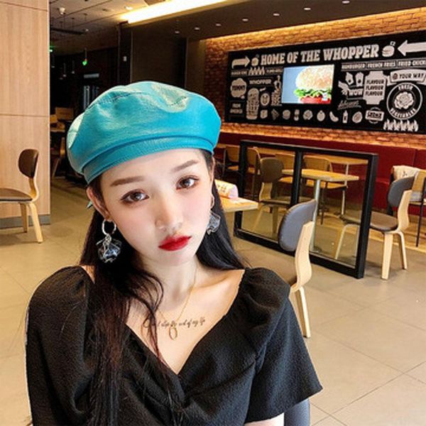 berets female beret, british retro net famous spring and summer version of the korean tide with fashion thin cctagon hat, Blue;gray
berets female beret, british retro net famous spring and summer version of the korean tide with fashion thin cctagon hat, Blue;gray