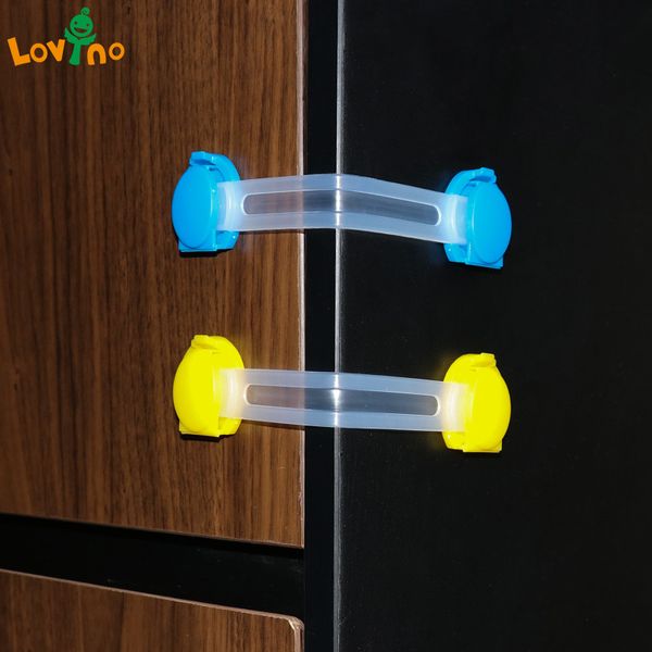 

5pcs/lot baby safety child lock refrigerator drawer for cabinets locker sliding door fridge protection of children locking doors