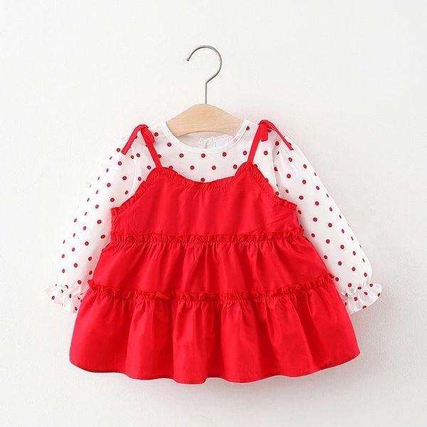 girl's dresses bear leader baby girls dress casual dots autumn long sleeve ruffles strip and born clothes, Red;yellow
girl's dresses bear leader baby girls dress casual dots autumn long sleeve ruffles strip and born clothes, Red;yellow