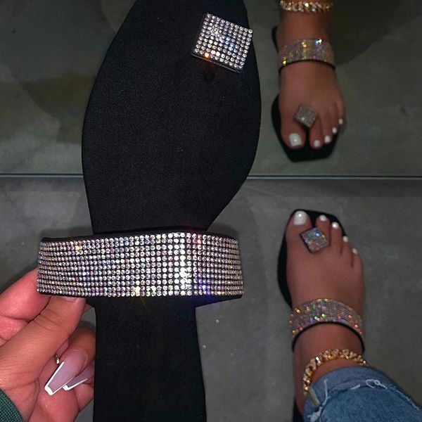 fashion comfortable flip-foot roman rhinestone outdoor plus size women slippers summer flat bottom women's, Black
fashion comfortable flip-foot roman rhinestone outdoor plus size women slippers summer flat bottom women's, Black