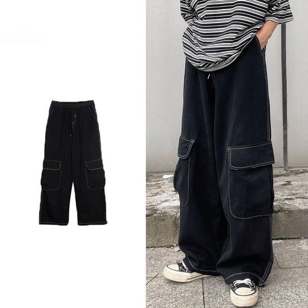 women's pants & capris korean fashion, hip hop 2021 navy blue cargo pants, high waist style hippie urban fashion, Black;white
women's pants & capris korean fashion, hip hop 2021 navy blue cargo pants, high waist style hippie urban fashion, Black;white