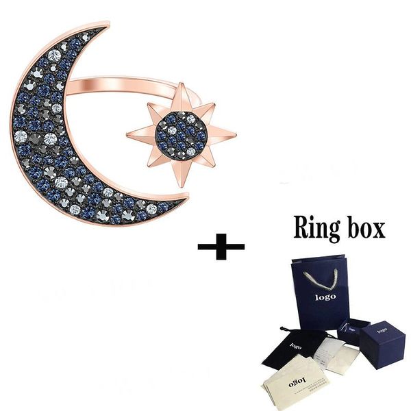 classic high-quality moon ring, exquisite romantic star crystal jewellery to send ladies fashion engagement gifts cluster rings, Golden;silver
classic high-quality moon ring, exquisite romantic star crystal jewellery to send ladies fashion engagement gifts cluster rings, Golden;silver