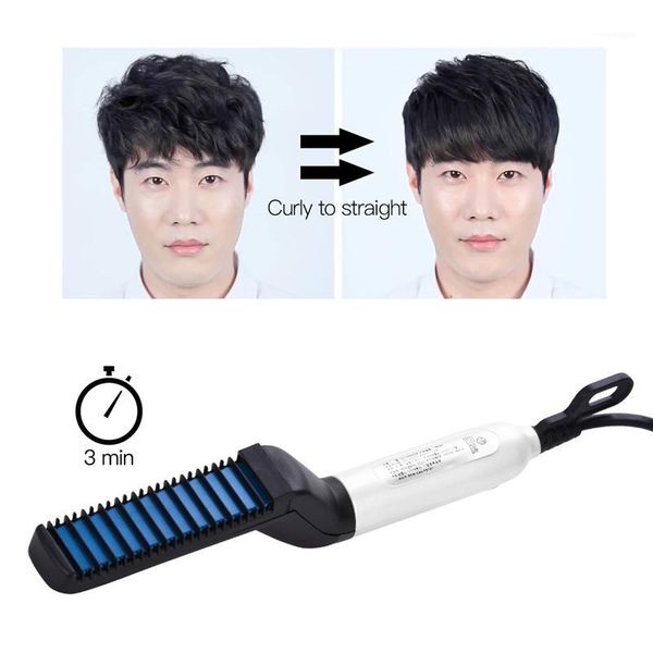 quick beard straightening comb multifunctional men hair curler curling straighten styler styling combs brush1, Silver
quick beard straightening comb multifunctional men hair curler curling straighten styler styling combs brush1, Silver