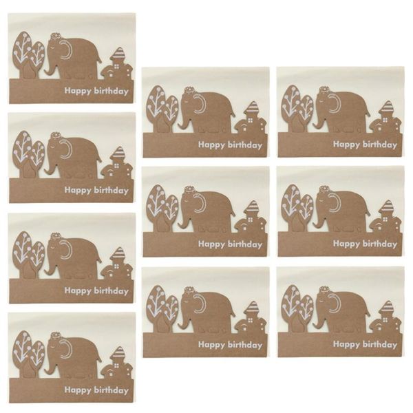 10pcs vintage greeting cards kraft paper folding party favor (f2-5 forest elephant)
10pcs vintage greeting cards kraft paper folding party favor (f2-5 forest elephant)