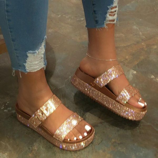 spring/summer 2021 women double-layer rhinestone buckle sandals outside wild beach slippers ladies leisure home travel flip flop, Black
spring/summer 2021 women double-layer rhinestone buckle sandals outside wild beach slippers ladies leisure home travel flip flop, Black