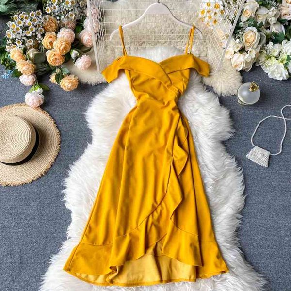summer scheming slash collar irregular ruffled dress women solid color vestidos de fiesta l310 210527, Black;gray
summer scheming slash collar irregular ruffled dress women solid color vestidos de fiesta l310 210527, Black;gray