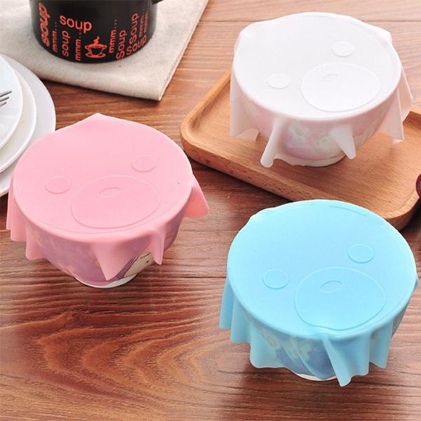 kitchen storage & organization 3pcs/set food grade silicone fresh keeping film cartoon bear sealing cap saran wrap cover pads
kitchen storage & organization 3pcs/set food grade silicone fresh keeping film cartoon bear sealing cap saran wrap cover pads