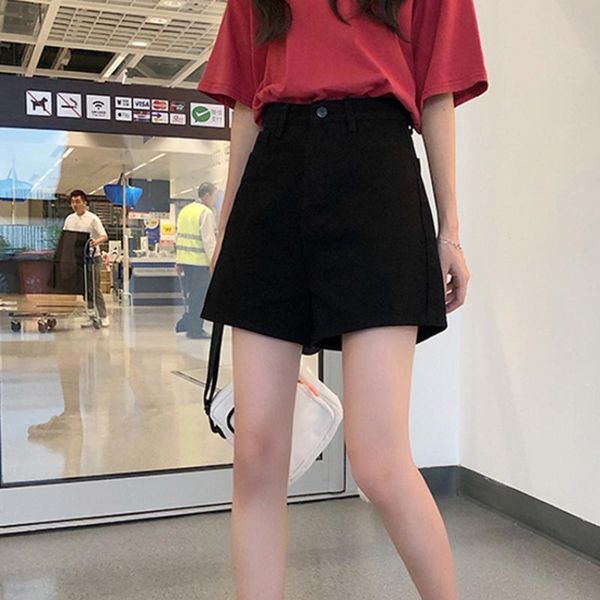 women's jeans black short pants for women high waist a-line korean version fashion vintage loose ladies wide leg, Blue
women's jeans black short pants for women high waist a-line korean version fashion vintage loose ladies wide leg, Blue