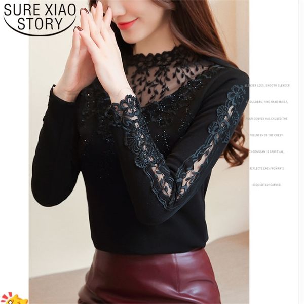 autumn fashion women lace blouses causal elegant office lady long sleeve turtleneck clothing 6285 50 210506, White
autumn fashion women lace blouses causal elegant office lady long sleeve turtleneck clothing 6285 50 210506, White