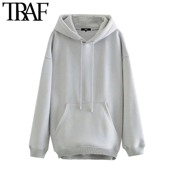 traf women fashion with pockets oversized hoodies sweatshirts vintage long sleeve fleece female pullovers chic 210805, Black
traf women fashion with pockets oversized hoodies sweatshirts vintage long sleeve fleece female pullovers chic 210805, Black