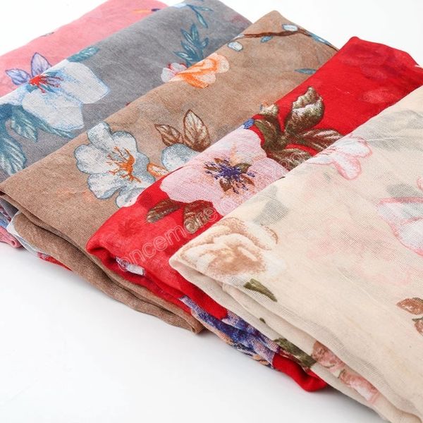 floral printed shawl viscose scarf fashion muslim wraps women hijab stoles large size female headband islam turban, Blue;gray
floral printed shawl viscose scarf fashion muslim wraps women hijab stoles large size female headband islam turban, Blue;gray
