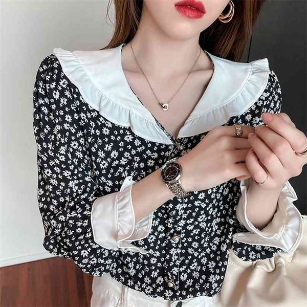 fashion floral shirt women spring long-sleeved all-match retro cardigan sale 210520, White
fashion floral shirt women spring long-sleeved all-match retro cardigan sale 210520, White