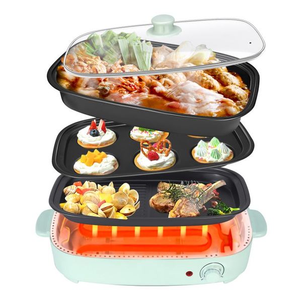 electric skillets multifunctional grill with pot 3 in 1 indoor non-stick and griddle eu/us plug stock
electric skillets multifunctional grill with pot 3 in 1 indoor non-stick and griddle eu/us plug stock
