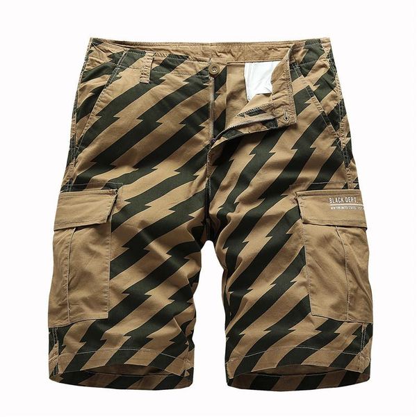 men's striped cargo shorts with pockets summer beach short pants military style sportswear 100% cotton loose fit, White;black
men's striped cargo shorts with pockets summer beach short pants military style sportswear 100% cotton loose fit, White;black