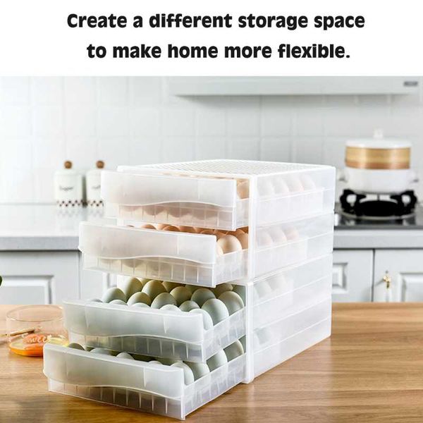 storage bottles & jars egg box for household drawer-type refrigerator plastic transparent dumpling multi-layer tray
storage bottles & jars egg box for household drawer-type refrigerator plastic transparent dumpling multi-layer tray