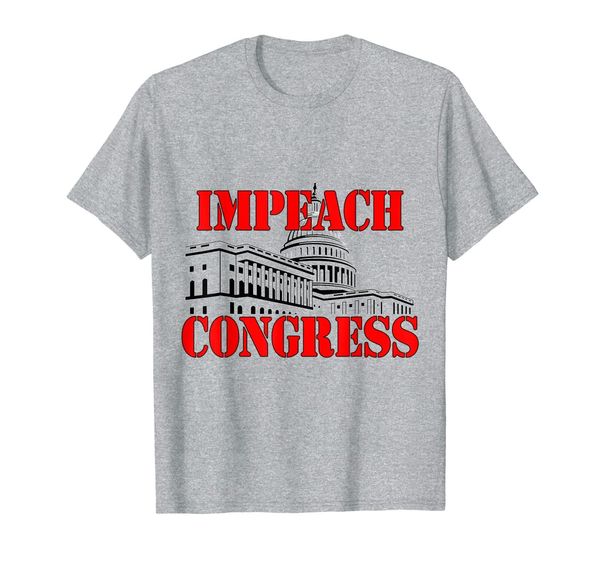 impeach congress t-shirt, White;black
