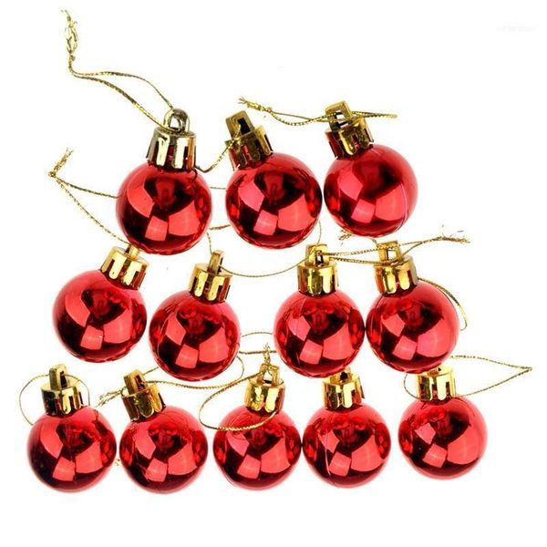 christmas decorations 3cm shining baubles round balls tree party decorative ornament - 12 pcs/set (red)1
christmas decorations 3cm shining baubles round balls tree party decorative ornament - 12 pcs/set (red)1