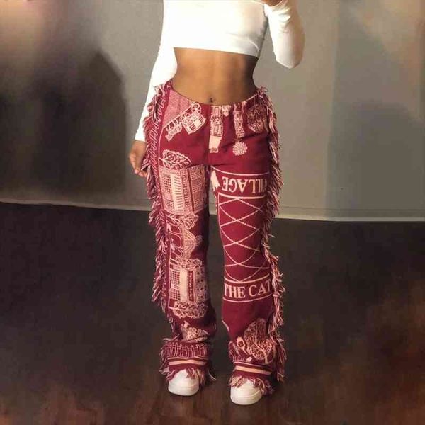 tie dye print high waist pants women tassel long trousers casual fashion high street female trousers summer, Black;white
tie dye print high waist pants women tassel long trousers casual fashion high street female trousers summer, Black;white