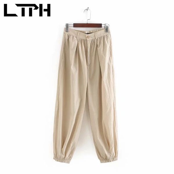 simple vintage thin comfortable fabric women trousers high waist folds loose casual pencil pants spring summer 210427, Black;white
simple vintage thin comfortable fabric women trousers high waist folds loose casual pencil pants spring summer 210427, Black;white