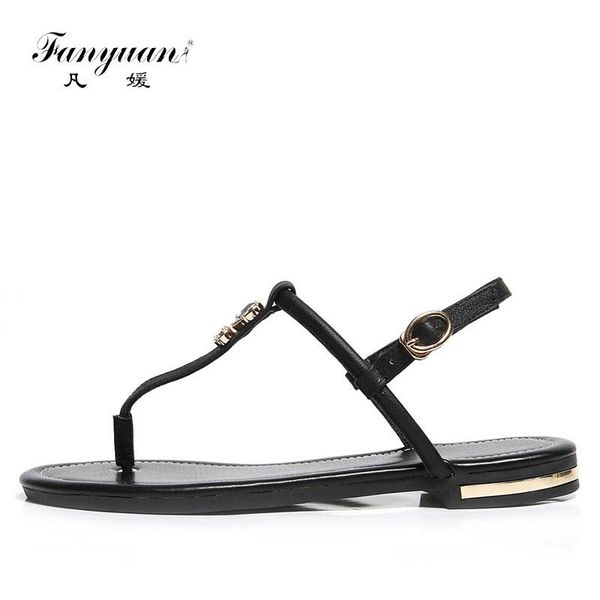 fanyuan fashion genuine leather buckle sandals comfort crystal narrow band flats summer ankle strap flat shoes women, Black
fanyuan fashion genuine leather buckle sandals comfort crystal narrow band flats summer ankle strap flat shoes women, Black