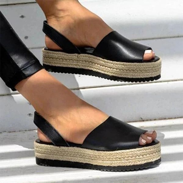 sandals platform women wedges shoes fashion summer casual peep toe mid heel ladies beach plus size1, Black
sandals platform women wedges shoes fashion summer casual peep toe mid heel ladies beach plus size1, Black