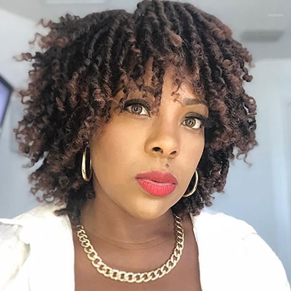 youngther dreadlock curly wig short synthetic twist natural ombre brown for black women and men afro hair party wigs1
youngther dreadlock curly wig short synthetic twist natural ombre brown for black women and men afro hair party wigs1