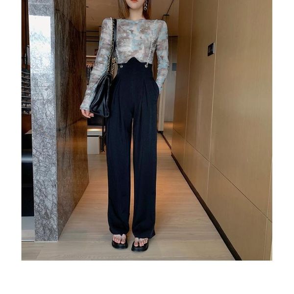 women's pants & capris women 's niche suit suspender design korean style high waist show thin black wide-legged, Black;white
women's pants & capris women 's niche suit suspender design korean style high waist show thin black wide-legged, Black;white