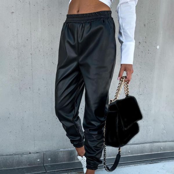 women's pants & capris elegant bottoms smooth loose-fitting for party joggers, Black;white
women's pants & capris elegant bottoms smooth loose-fitting for party joggers, Black;white