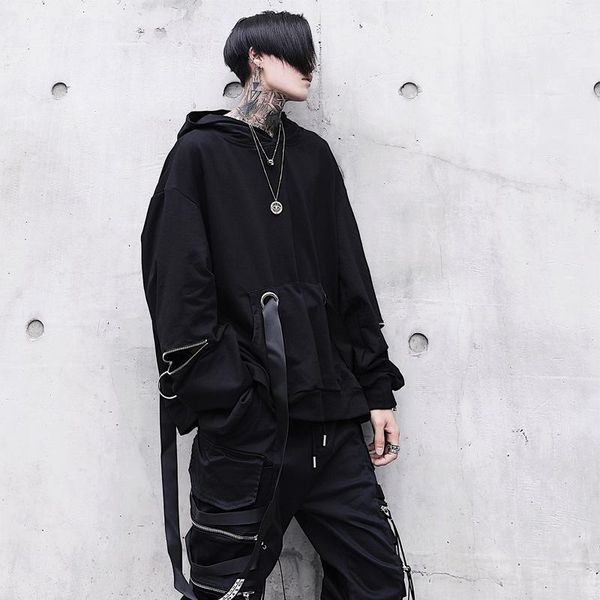 men's hoodies & sweatshirts unique black hooded oversized ribbon fashion male hip hop streetwear baggy techwear pullover man
men's hoodies & sweatshirts unique black hooded oversized ribbon fashion male hip hop streetwear baggy techwear pullover man