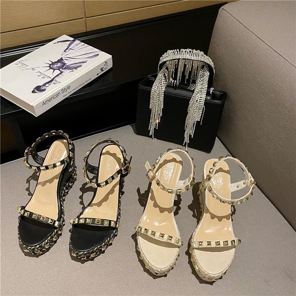 dress shoes ladies wedge sandals platform ankle buckle strap for women summer high heels rivet rome cane rope weave female sandal, Black
dress shoes ladies wedge sandals platform ankle buckle strap for women summer high heels rivet rome cane rope weave female sandal, Black
