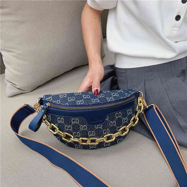 2022 latest handbag factory store denim chest women's