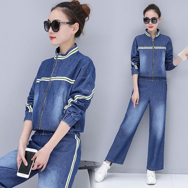 set cowgirl short coat wide leg pants two-piece 2021 spring and autumn temperament fashion striped casual women's clothes two piece, White
set cowgirl short coat wide leg pants two-piece 2021 spring and autumn temperament fashion striped casual women's clothes two piece, White
