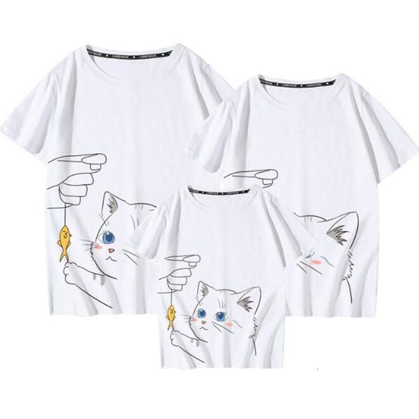 summer look matching outfits t-shirt clothes mother father son daughter kids baby short sleeve cartoon cat t-shirt, Blue
summer look matching outfits t-shirt clothes mother father son daughter kids baby short sleeve cartoon cat t-shirt, Blue