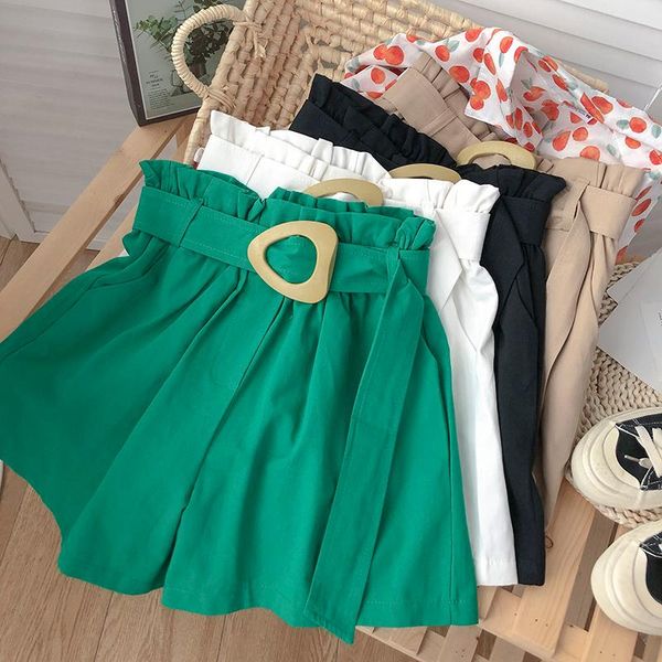 women's shorts ashgaily 2021 fashion high waist women casual sashes belted solid color loose pockets, White;black
women's shorts ashgaily 2021 fashion high waist women casual sashes belted solid color loose pockets, White;black
