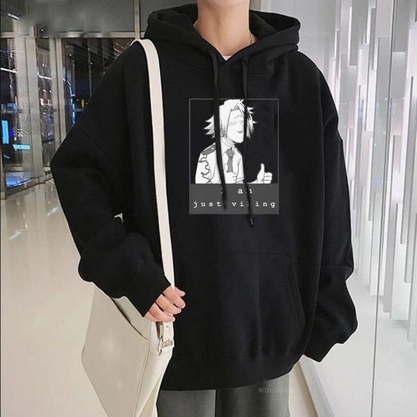 men's hoodies & sweatshirts harajuku anime my hero academia kaminari denki sweatshirt funny letter i am just vibing manga streetwear wi, Black
men's hoodies & sweatshirts harajuku anime my hero academia kaminari denki sweatshirt funny letter i am just vibing manga streetwear wi, Black