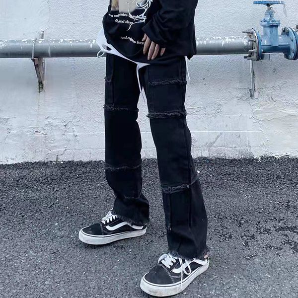 men's pants range oriianl washed black jeans tall-street men's retro-straight oversize casual denim harajuku 1q2p
men's pants range oriianl washed black jeans tall-street men's retro-straight oversize casual denim harajuku 1q2p
