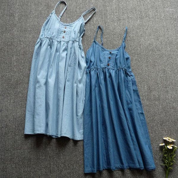 casual dresses summer sweet cowboy dress women clothing cotton high waist sleeveless spaghetti strap button ladies mini u548, Black;gray
casual dresses summer sweet cowboy dress women clothing cotton high waist sleeveless spaghetti strap button ladies mini u548, Black;gray