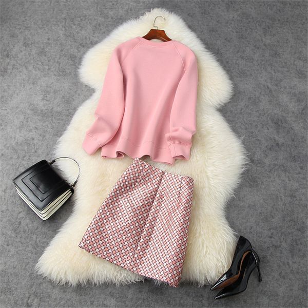 skirt high fashion lady two fall sequins loose space cotton and dress suit sets, Black
skirt high fashion lady two fall sequins loose space cotton and dress suit sets, Black